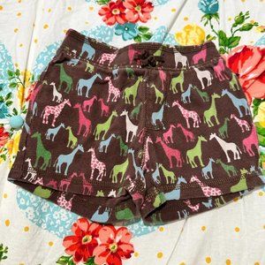Baby Gap Giraffe Shorts Size 12-18 Months